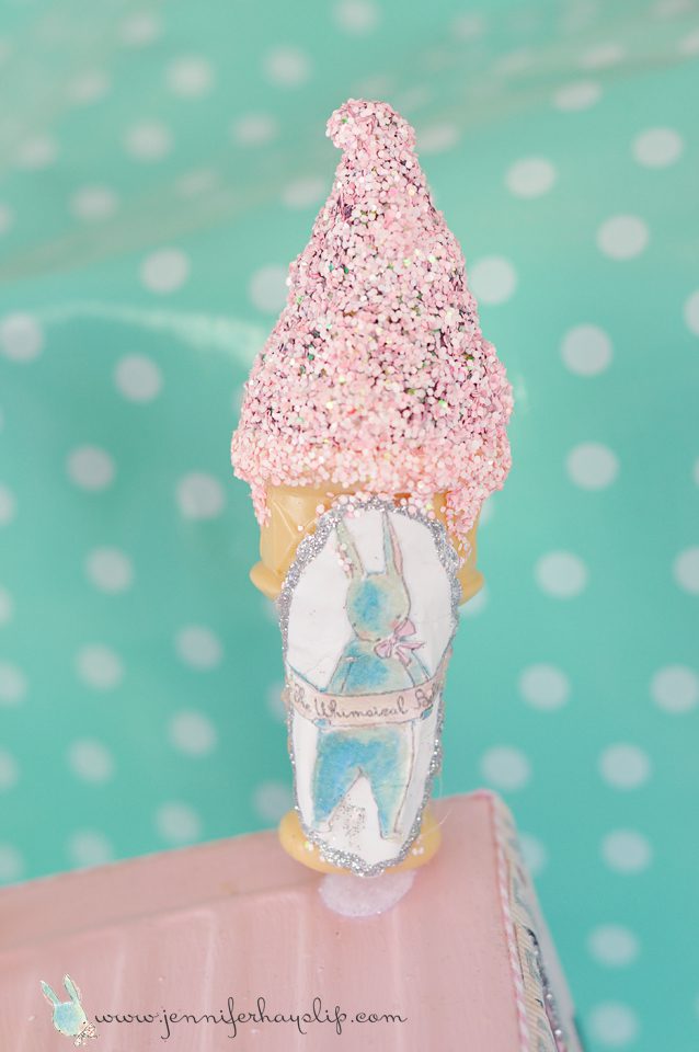 Beauty Queen Ice Cream Truck Art Clock Assemblage Jennifer Hayslip